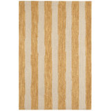 Silas Stripe Gold Hand Micro Hooked Wool Rug