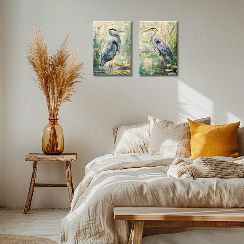 2 Piece Wrapped Canvas Print, 40 cm H x 60 cm W