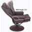 Fauteuil inclinable pivotant en cuir Scratch Cat