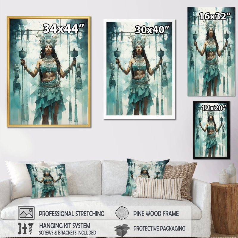 Green Mexico Art Dance of, reproduction d'art sur toile, H 44 po x l 34 po x P 1,5 po, Toile tendue