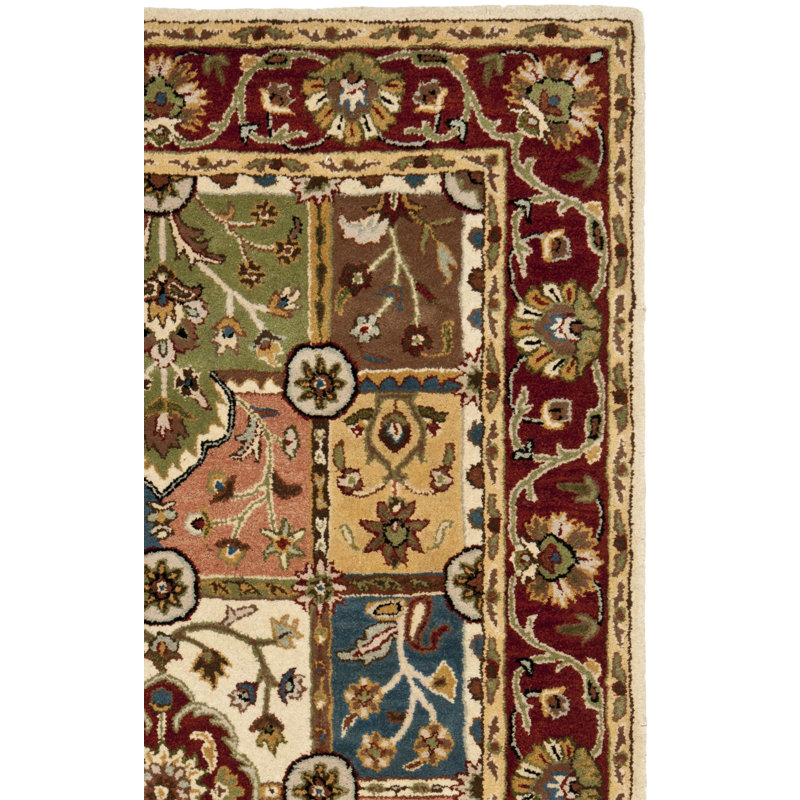 Tapis oriental en laine touffeté à la main Hebron, Tapis de couloir 2 pi 3 po x 8 pi