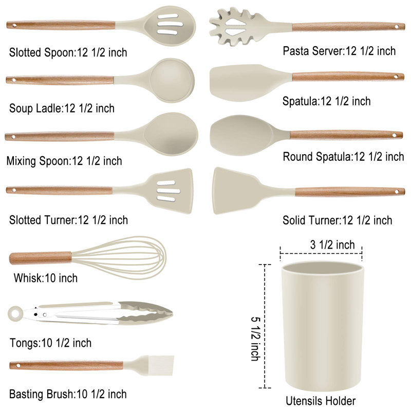 Generic 19 Utensil Set, Khaki
