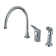 Wyndham Widespread Single Handle Kitchen Faucet with Side Spray