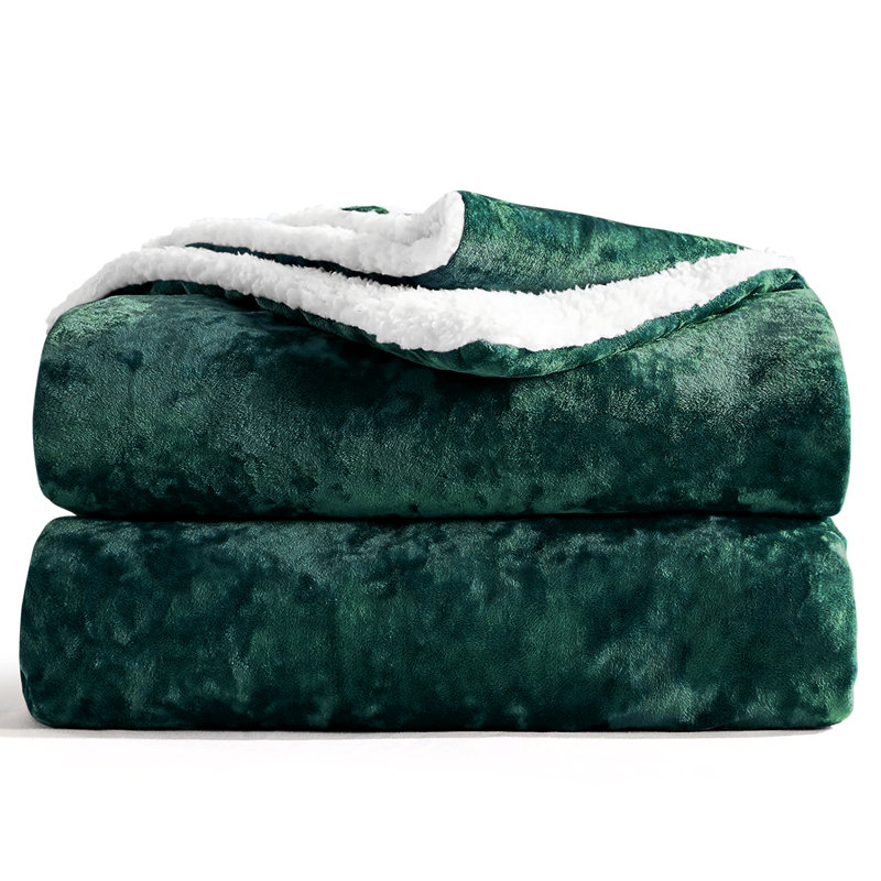 Episkopi Hand Woven Throw Blanket, Emerald