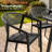 8 - Person Aluminum Outdoor Dining Set With 8-Pound Stacking Chairs And Umbrella Hole, 82.7'' In. W X 38'' In. D-1120923361