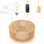 Luminaire suspendu branché en rotin de papier tissé Luminaire suspendu Boho Luminaire suspendu rustique pour la cuisine, la salle à manger, le vestibule de la chambre à coucher, avec ampoule à intensité variable à 3 voies (tissé-2)