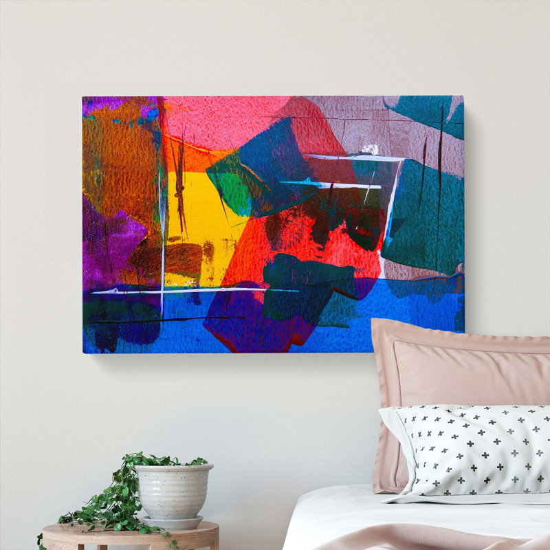 Abstract Art Painting Vol.15 by S.Johnson - Wrapped Canvas Painting, 40cm H x 60cm W x 3cm D
