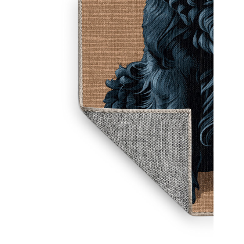  Tapis lavable et bouclé pour chiens Retriever, Rectangle 5 pi x 7 pi