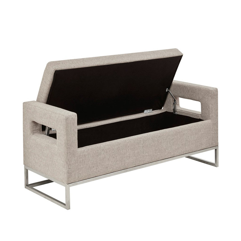Crawford Storage Bench, Gray