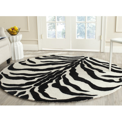 Schell Animal Print Wool Area Rug