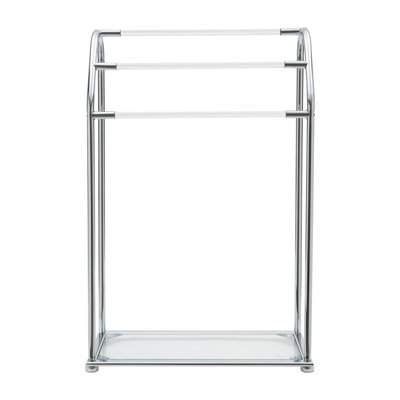 Acrylic 23.13 " 3 - Bar Freestanding Towel Stand