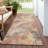 Machine Washable Indoor/Outdoor Xhevrie Peach Rug-384136176
