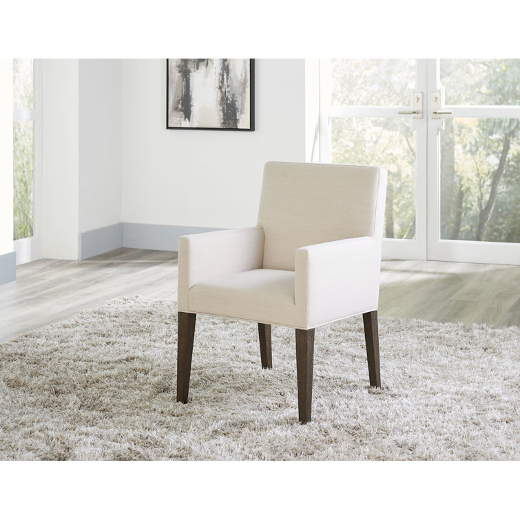 Benzara BM196656 Fabric Upholstered Wooden Corner Chair with Loose Cushion Seat and Small Feet Beige