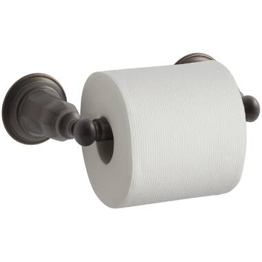 Bronze Toilet Paper Holder, Oil Rubbed Bronze Tissue Roll Holder Storage  With Cover For Bathroom