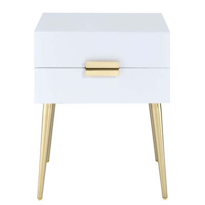 Side Table with 2 Drawer