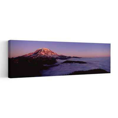 Sea Of Clouds With Mountains In The Background, Mt Rainier, Pierce County, Washington State, Usa Abstract Contemporary Landscape Nature Wall Art
