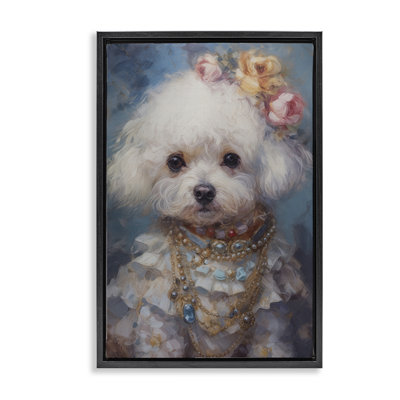 Cadre flottant victorien Era Bichon Frise, design par Wumples