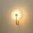 Flower-Shaped Dimmable Modern Alabaster Shade LED Wall Flush Mounted Sconce Light for Hallway Bedroom