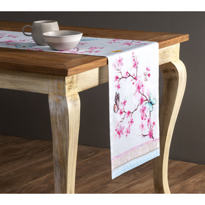 Floral 100% Cotton Table Runner