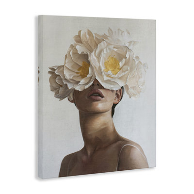  Art sur toile, "Yellow Flower Lady" par Svetlana Aleynikova