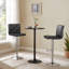 Nerisse Swivel Upholstered Adjustable Height Counter Stool with Metal Frame-1127133216