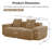 LSF&RSF Sofa Velvet- Brown