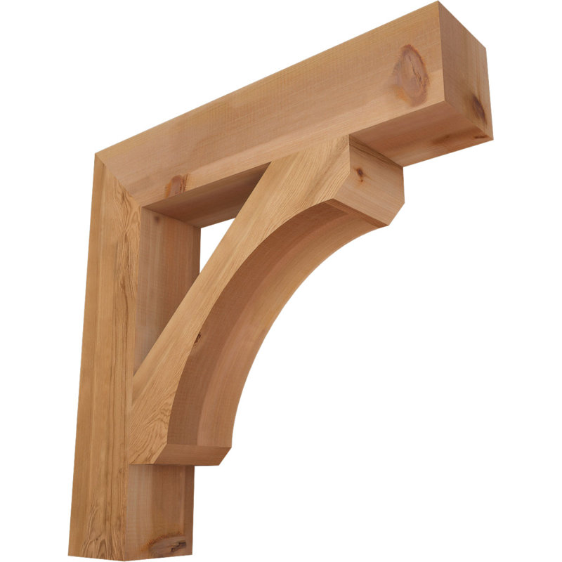 Support en bois rustique Legacy Block, Cèdre rouge, Lisse, H 30 po x l 5,5 po x P 30 po