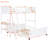 Twin Over Full Bunk Bed With Desk, White - Construction For Long-Term Use Desk Versatile Different Bedroom Styles-2074001348-2074001349