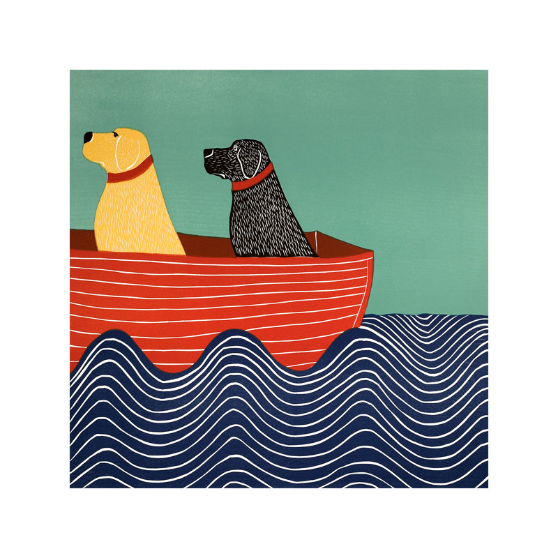 Friendship 2a by Stephen Huneck - Wrapped Canvas Print, 93.98 cm H x 93.98 cm W x 1.91 cm D