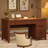 53.5" Executive Desk with Power Outlet, Home Office Desk with Drawers, Wooden Work Desk with File Cabinet, Computer Desk for Work, Study, Writing-1794222518