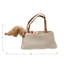Teckel brun amovible en coton