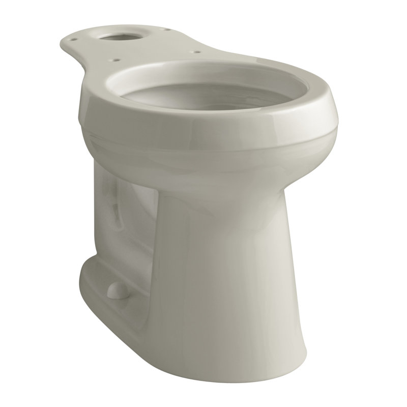 Cimarron Comfort Height Round Toilet, Black Black, Left-Hand