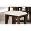 2 pièces, assise en bois massif rustique, hauteur comptoir, coussin en tissu beige, tabourets de salle à manger 2 pièces, style, bois,