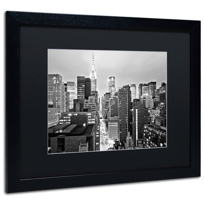 « new york horizon 2 », reproduction de photo sur toile encadrée
