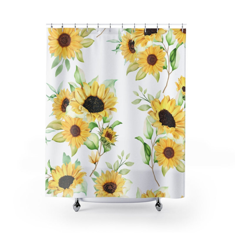 Rideau de douche simple Floral