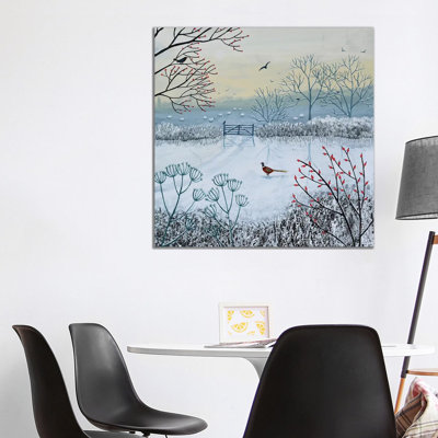 Snowy Morning by Jo Grundy - Wrapped Canvas Print