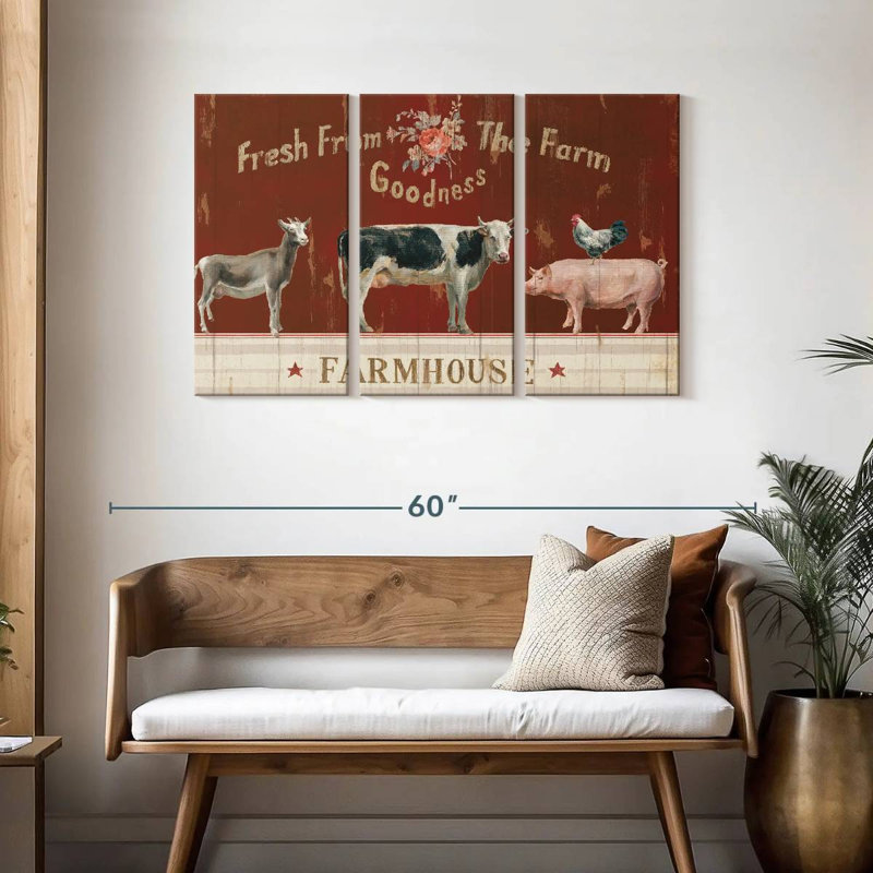 Kema Farm Patchwork II Wall Sign, 28" H x 45" W