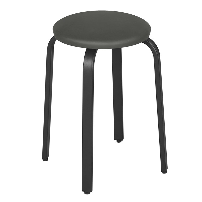 Meenah Steel Accent Stool, Grey