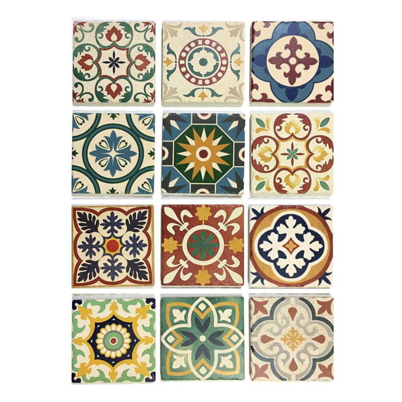 Ceramic Square 72 Piece Coaster Set