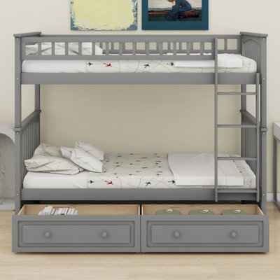 Bunk Bed With Drawers, Convertible Beds