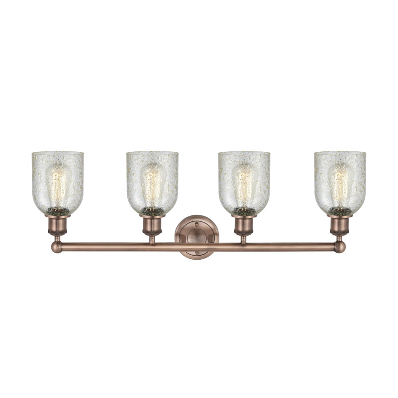 Éclairage pour meuble-lavabo 4 lumières 32 pouces Reiko, Mica, Cuivre antique