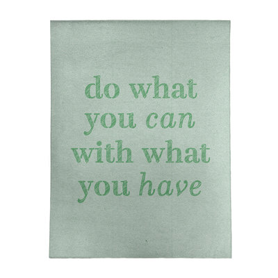 Quotes Chenille Indoor Rug