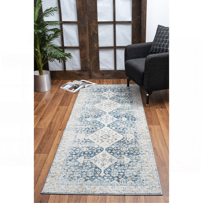 Tapis bleu, Rectangle 5 pi 3 po x 7 pi 3 po