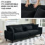 Confortable velours de 97 pouces - rembourré de mousse, support pour de longues heures d'utilisation, 3 pouces de style contemporain, salons élégants-1372393043-1372393003