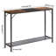 Console, table de vestibule industrielle de 42,1 po, table de canapé étroite avec tablettes, table de canapé-1081978385-1081978861