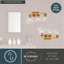 Ensemble de meuble-lavabo transitionnel 3 lumières Lanaysha-1856142696