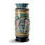 Green/Brown/Yellow 23.62" Porcelain Table Vase