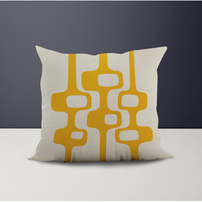 Polyester Throw Square Indoor/Outdoor Pillow Cover & Insert