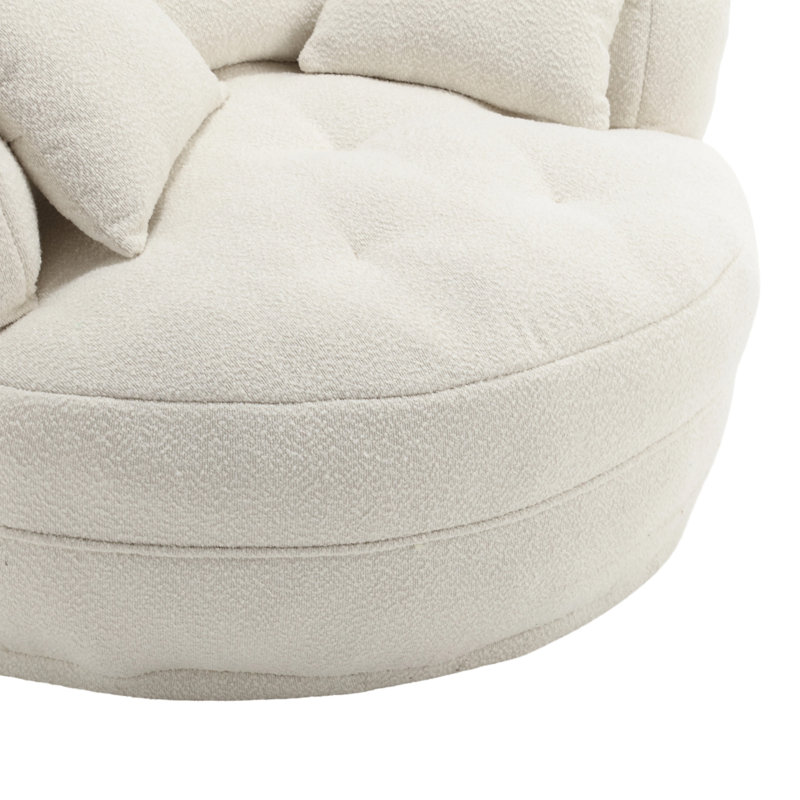 Canapé simple COOLMORE, Beige Boucle
