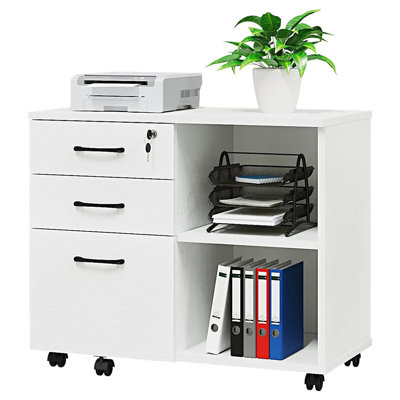 Kahrin 3 - Drawer Mobile Lateral Filing Cabinet by Inbox Zero